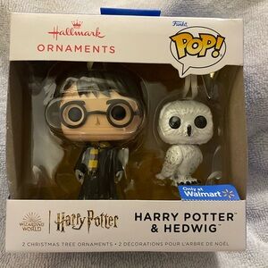 Funko Pop Harry Potter & Hedwig Ornaments - Black and White